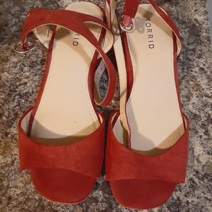 Torrid small wedge sandals